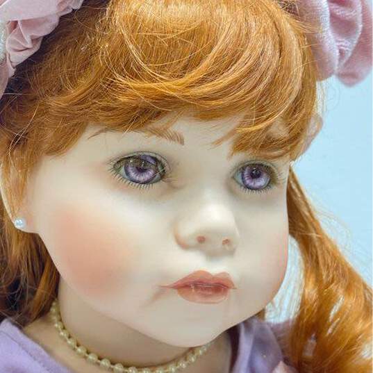 Thelma Resch 26" Tall Limited Edition Signed Decorative Porcelain Designer Doll image number 2