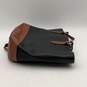 Chaps Womens Black Brown Leather Zipper Inner Pocket Top Handle Handbag image number 5