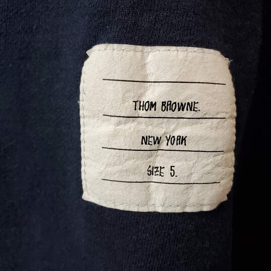 Thom Browne New York Navy Crewneck Sweatshirt XXL image number 4