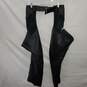 Xpert Black Leather Zip Leg Riding Chaps Size L image number 1