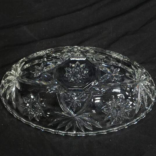Bundle of 2 Heavy Cut Star Pattern Home Décor Candy Dishes/Bowls image number 3