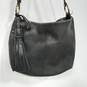 Cole Haan Genuine Black Leather Zip-Up Shoulder Bag image number 2