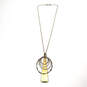 Designer RLM Studio 925 Two-Tone Chain Hammered Rings Pendant Necklace image number 4