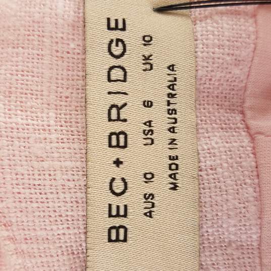 BEC Bridge Womens Pink Midi Dress 6 NWT image number 4
