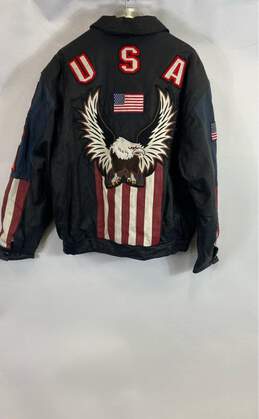 American Leather Black Bomber Jacket - Size XXL alternative image
