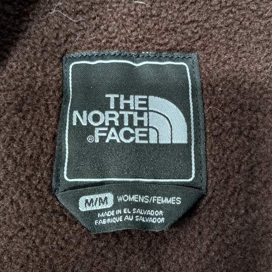 The North Face Brown Full Zip Fleece Jacket Women's Size M image number 3
