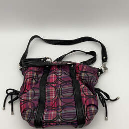 Womens Multicolor Plaid Adjustable Strap Inner Pocket Zipper Crossbody Bag alternative image