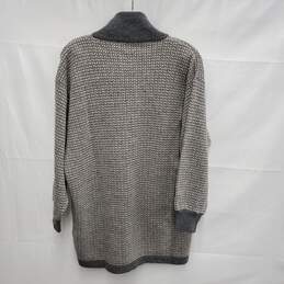 VTG Tuttamaglia Gispa WM;s Gray Virgin Wool Button Cardigan Sweater Size SM alternative image