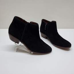 Sam Edelman Petty Women's Black Suede Leather Upper Ankle Bootie Sz 6