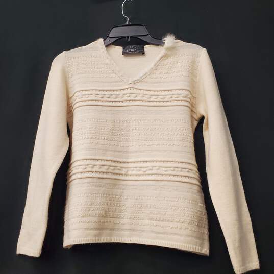 Feliche Couture Women Ivory Sweater M image number 1