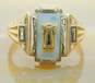 Vintage 10K Yellow Gold Mother Of Pearl 1961 Class Ring 4.0g image number 2