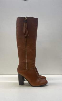 Coach Leather Therese Riding Boots Tan 8