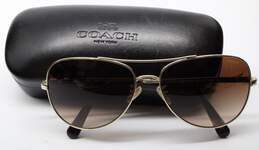 Coach Light Gold Aviator Sunglasses (HC7074)