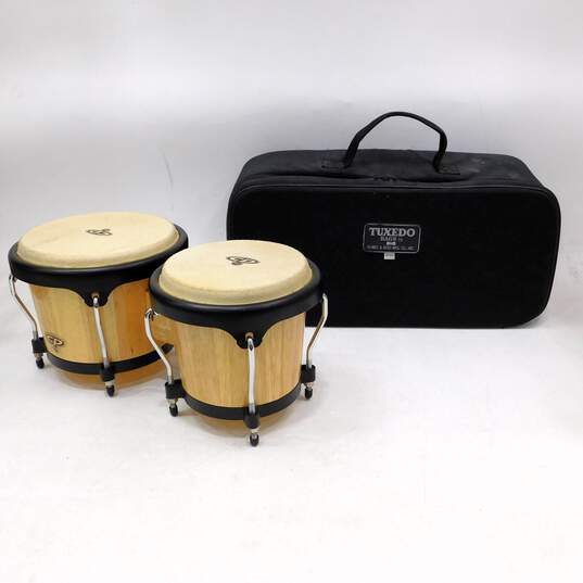 CP by LP (Cosmic Percussion by Latin Percussion) Wooden Bongos w/ Soft Case image number 1