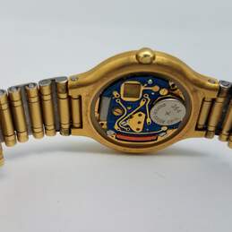 Favre Leuba Swiss 1425-43 7 Jewels 23mm Gold Tone Quartz Analog Date Watch 32g alternative image