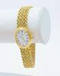 Ladies 14K Yellow Gold Cyma Swiss Quartz Rope Chain Wrist Watch 27.3g image number 2