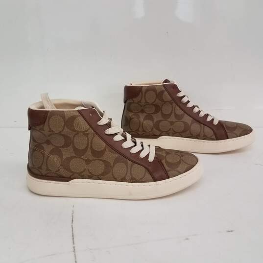 Coach Hi Top Canvas Sneakers Size 8B image number 1