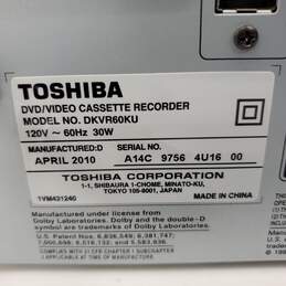 Toshiba DKVR60 DVD VCR Recorder Combo - No Remote - Untested alternative image