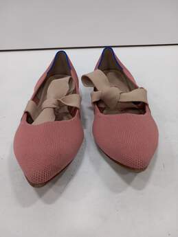 Rothy's Pink Flats with Ties Womens Sz 7.5 alternative image