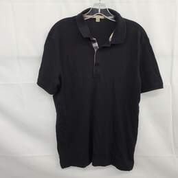 Burberry Brit Men's Black Short Sleeve Polo Shirt Size L - AUTHENTICATED