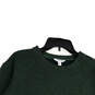Womens Green Knitted Long Sleeve Crew Neck Pullover Sweater Size Medium image number 3