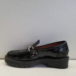 RAG & BONE Curtis Textured Black Patent leather Loafers alternative image