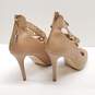 White House Black Market Alyse Camel Strappy Stilettos Women's Size 8.5 image number 4