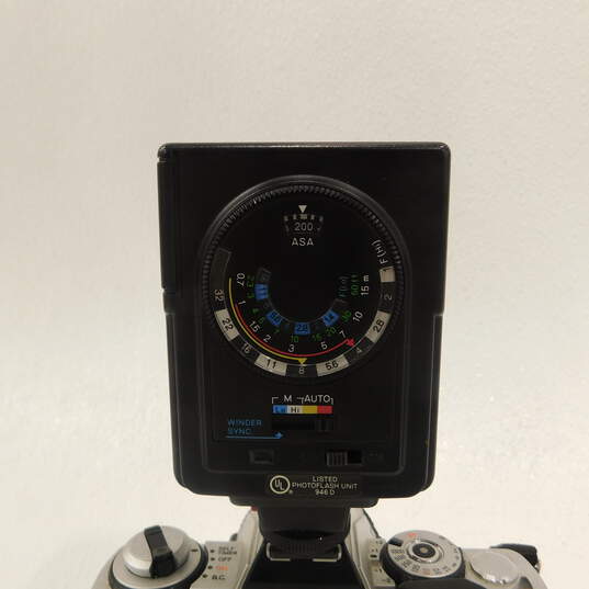Minolta XG-1 SLR 35mm Film Camera W/ 50mm Lens Auto Winder & Flash image number 7