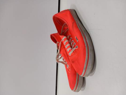Vans Unisex Neon Peach  Casual Shoes Size Men's 7.5 Women's 9 image number 1