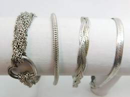 Artisan 925 Herringbone, Cable & Snake Chain Bracelet Variety Lot 28.5g