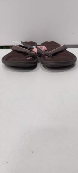 Women's Adidas Brown/Pink Chilwyanda Thong Sandals Size 9 NWT