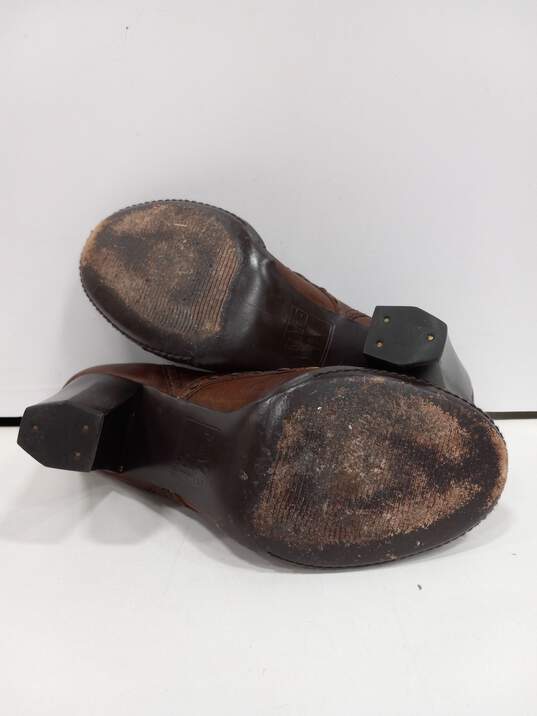 Women's Frye Brown Leather Heels Size 6.5M image number 5