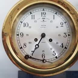 Vintage Salem Ships Bell Clock And Barometer alternative image