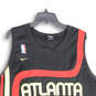 Mens Black Red Atlanta Hawks Shareef Abdur Rahim #3 NBA Jersey Size 3XL image number 3