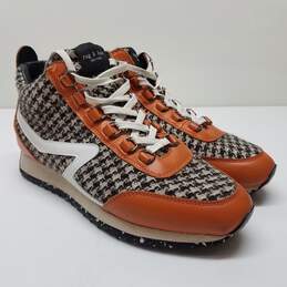 Rag & Bone Tweed Print Retro Hiking Sneaker Orange Size 8