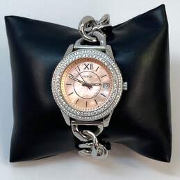 Designer Fossil ES5134 Rhinestone Stainless Steel Round Dial Quartz Wristwatch