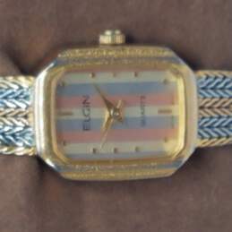 Elgin EK762-017 379 Metallic Multi-Tone Vintage 16mm Dress Watch