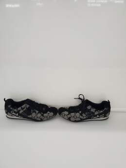 Women Coach Devin Black Suede Canvas Shoes Size-8 used alternative image