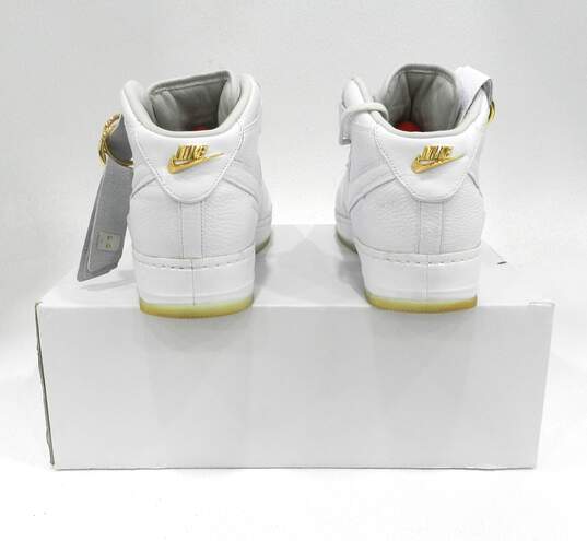 Nike Air Force 1 Mid CMFT Victor Cruz White Men's Shoes Size 13 COA image number 4