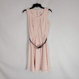 Elle Women Pink Print Dress S NWT