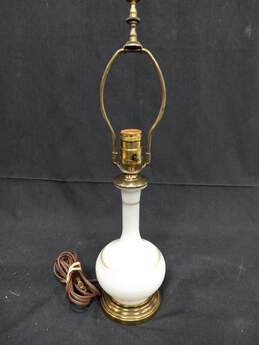 Vintage White & Bronze Lamp