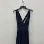 Womens Blue Sleeveless V-Neck Regular Fit Pullover Maxi Dress Size 4 image number 3
