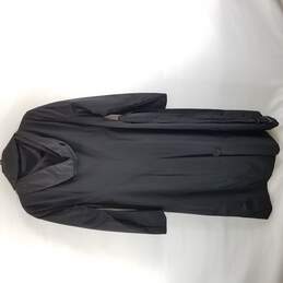 Anne Klein Women Black Trenchcoat Size 6 alternative image