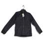 NWT Womens Black Mock Neck Long Sleeve Full-Zip Windbreaker Jacket Size M image number 1