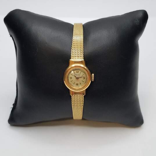 Nacar Swiss 34100 17mm Analog 18K Gold Filled Milanese Strap Ladies Watchs15g image number 1