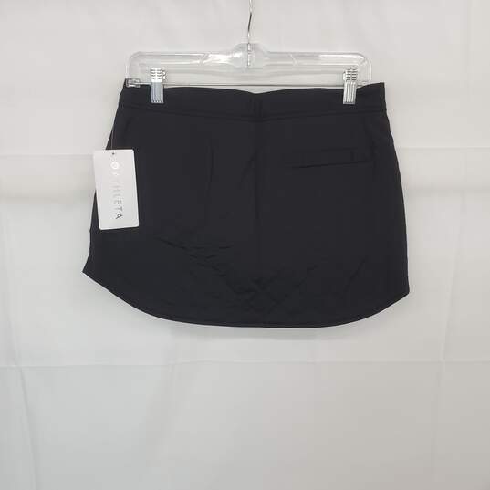 Athleta Black Toasty Buns Insulated Skirt WM Size 6 NWT image number 1