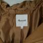 Madewell Brown Wool Blend Full Zip Hooded Jacket Size S image number 3