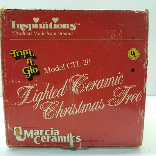 Marcia Ceramics Christmas Tree CTL-20-COLD AS IS, CHIPPED image number 6