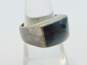 Sterling Silver Onyx & Black Crystal Modernist Jewelry 30.5g image number 3