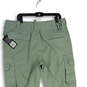 NWT Mens Green Flat Front Slash Pocket Straight Leg Cargo Pants Size 36 image number 3